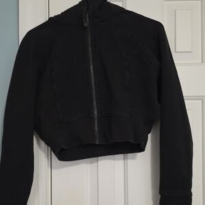 Lululemon Black Cropped Suba Full Zip Hoodie